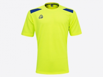 Soccer shirt EG1009 Fluorescent Yellow/Blue