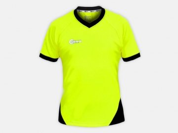 Soccer shirt G1010 Fluorescent Yellow/Black