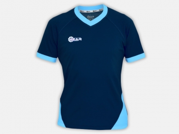 Soccer shirt G1010 Dark Blue/Light Blue