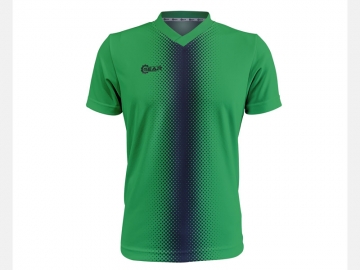 Soccer shirt G1050 - V Neck Bright Green/Dark Blue